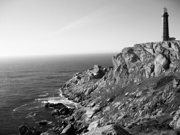 005 Coast Lighthouse Nature Black and White (Digital)