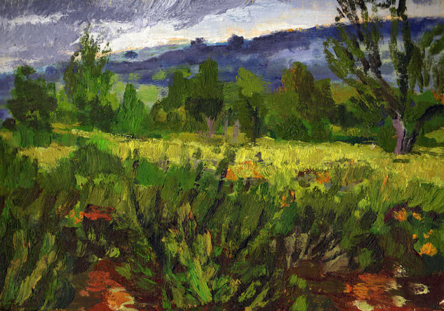 antes de la tormenta Oil Canvas Landscaping