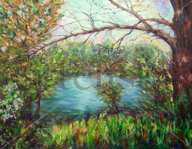 AGUJERO AZUL Oil Canvas Landscaping