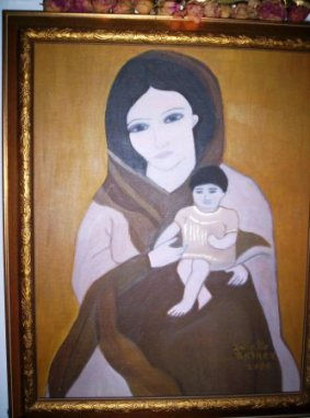 nuestra señora de la salud Oil Canvas Figure Painting