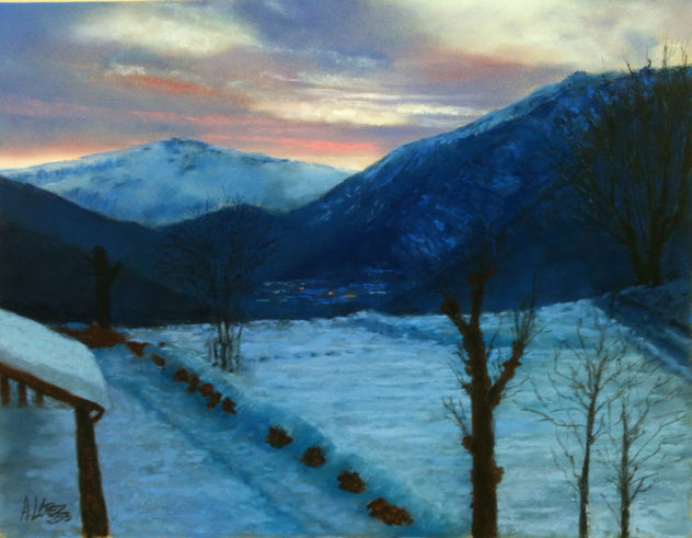 Atardecer invernal en Cerler