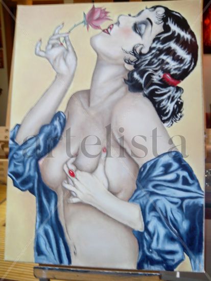 HOMEJAJE A ALBERTO VARGAS Oil Canvas Nude Paintings