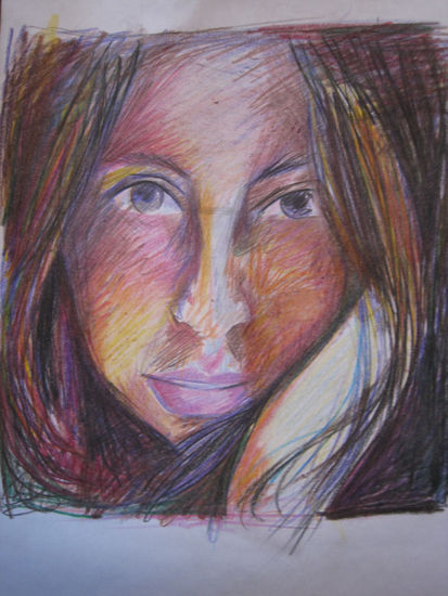 mujer Pencil (coloured) Paper Portrait