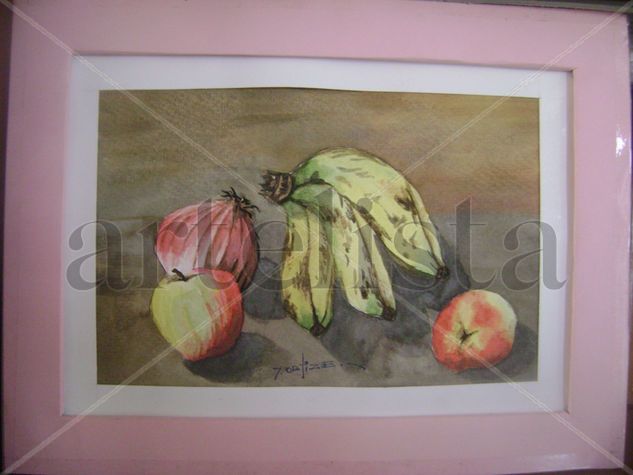 bodegon de frutas Watercolour Card Still Life Paintings