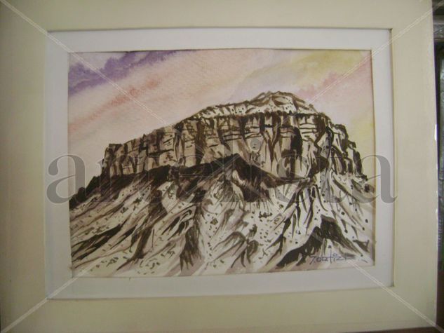 cerro baul 2 Watercolour Card Portrait