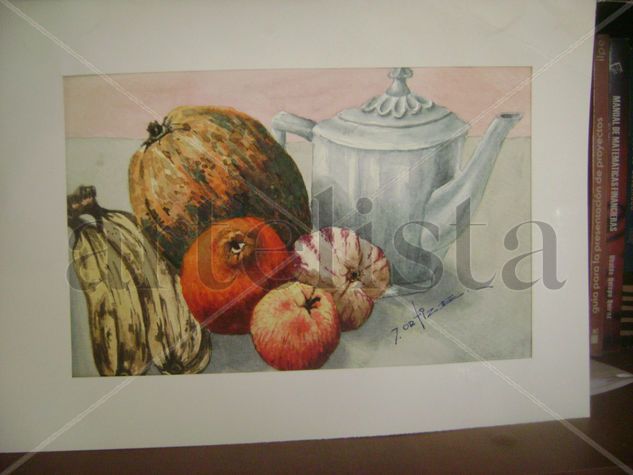 bodegon 4 Watercolour Card Still Life Paintings