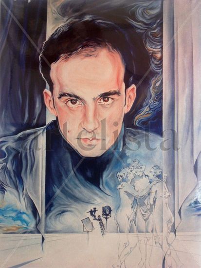 Retrato de ALEJANDRO AMENABAR Óleo Lienzo Retrato