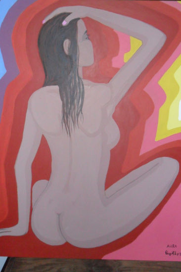 Aura Acrylic Panel Figure Painting