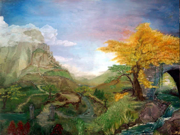 The Journey Oil Canvas Landscaping