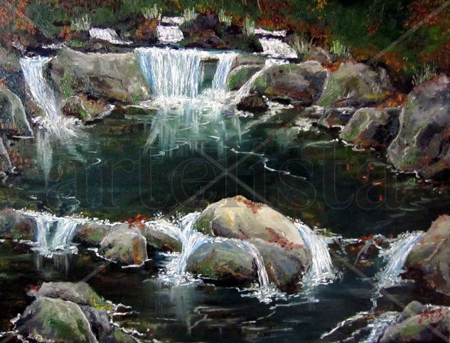 All Flows Oil Canvas Landscaping