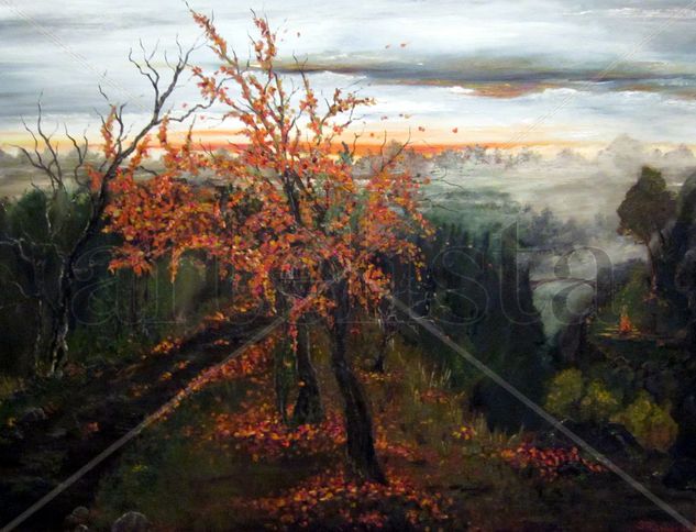 Fall Oil Canvas Landscaping