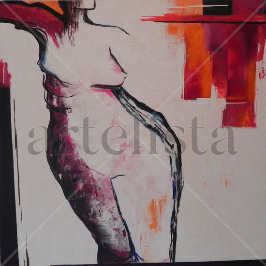 transformación Acrylic Canvas Nude Paintings