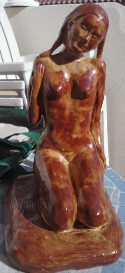 niña mojada Pottery Figurative