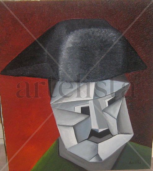 GUARDIA  CIVIL Oil Canvas Portrait