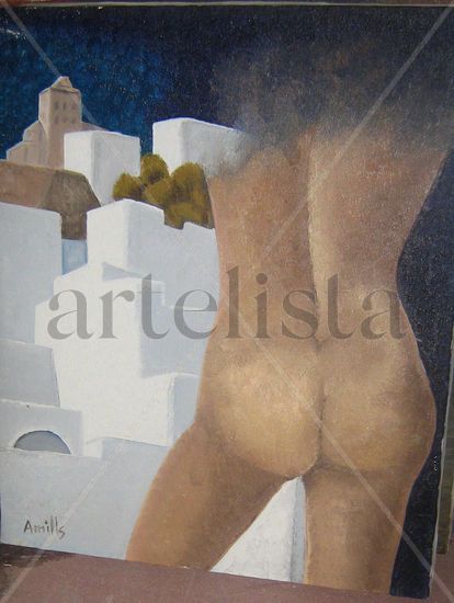 L'ALTRE CUL DE  EIVISSA Oil Canvas Others