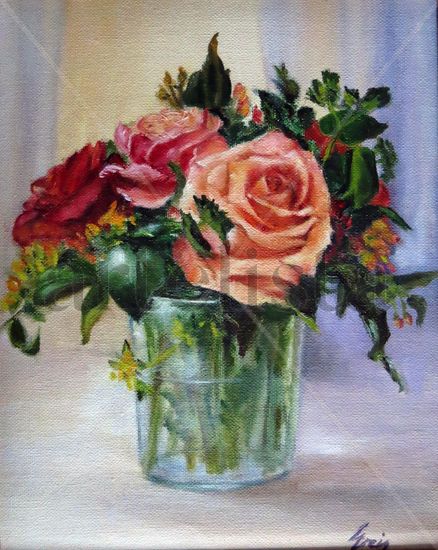 FLORES Oil Canvas Floral Painting