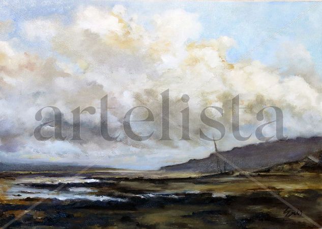 Playa de Haes Oil Canvas Marine Painting