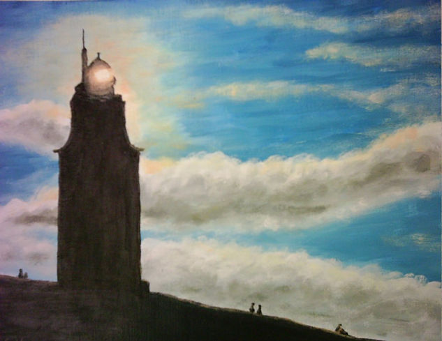 Torre de  Hercules Acrylic Paper Landscaping