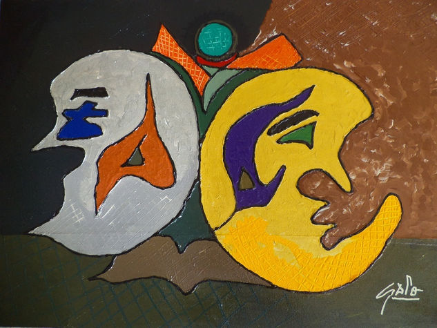 HNO. OSCR GALO ( Elipse Picassino 56 X 80  ( PRECIO US$ 7,000 Mixed media Canvas Figure Painting