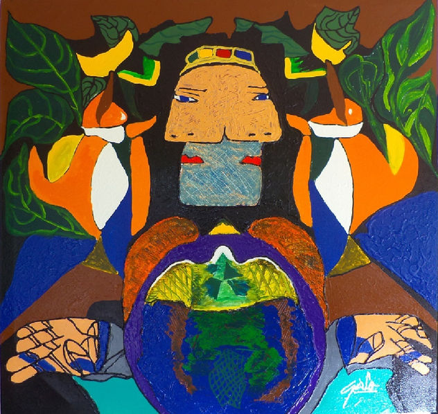 HNO. OSCR GALO ( Dama Picassiana 123 X 128 cm ( PRECIO US$ 19,000