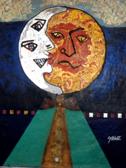 HNO. OSCAR GALO ( Figura de Eclipse 100 x 120 cm  ( PRECIO US$ 15000 Media Mixta Lienzo Figura