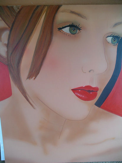 mirada de amor Acrylic Canvas Portrait