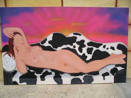 Desnudo en sofa