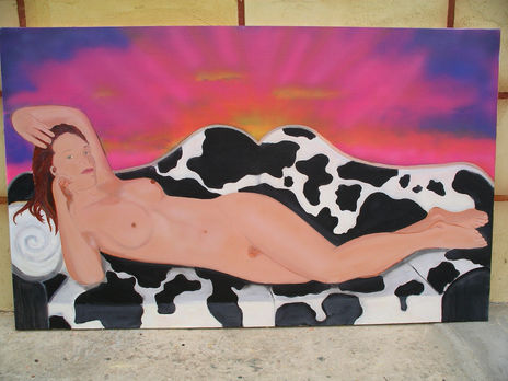 Desnudo en sofa