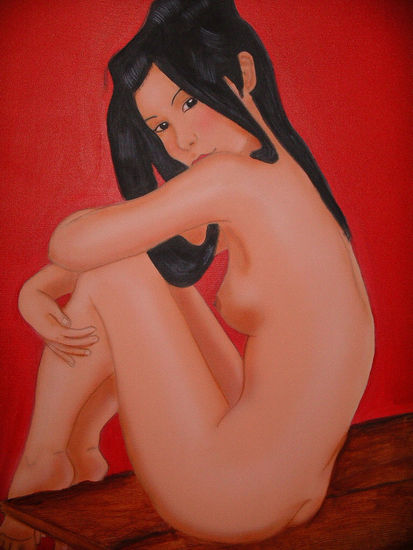 japan guir Acrylic Canvas Nude Paintings