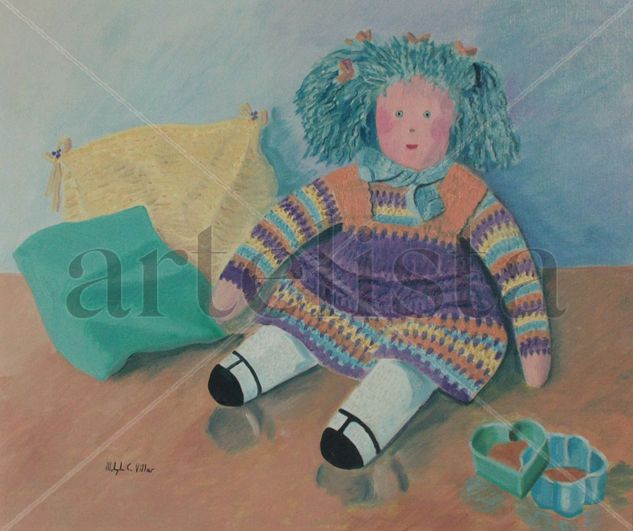 Muñeca con moldes Oil Canvas Others