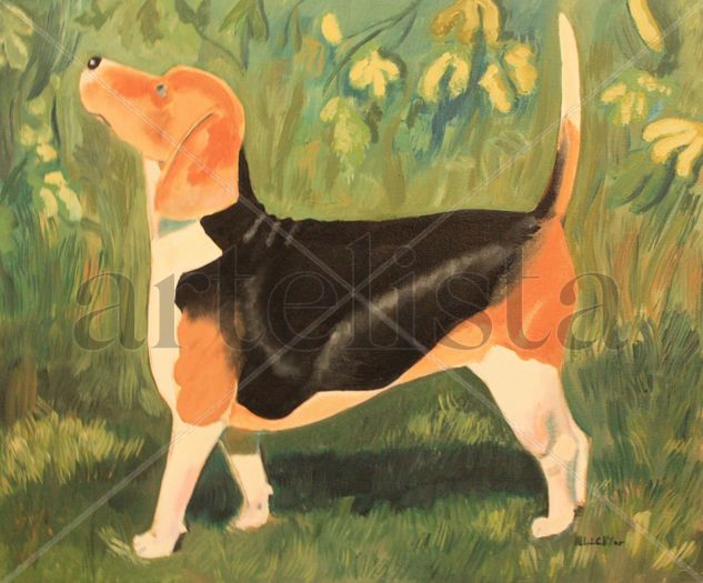 Beagle Oil Canvas Animals