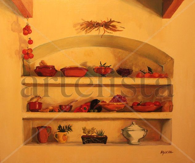 La alacena Oil Canvas Still Life Paintings