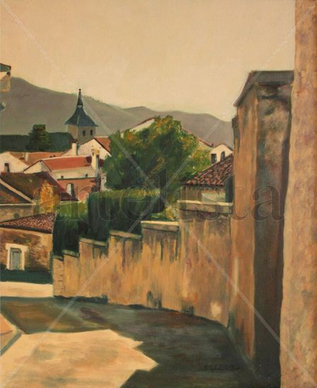 Paseo en El Espinar Oil Canvas Landscaping