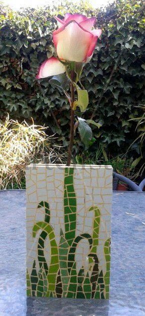 florero mosaico
