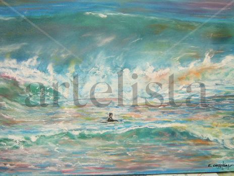 Surfista y oleaje