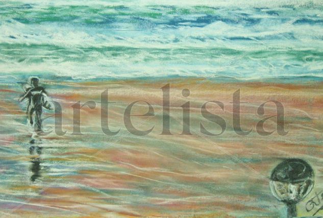 BUSCANDO OLAS Pastel Card Landscaping