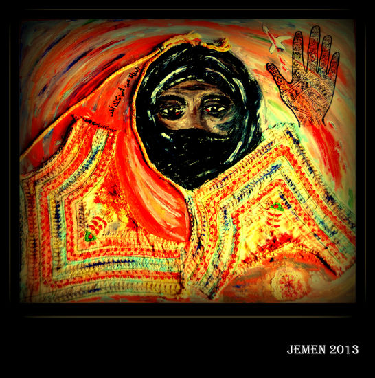 Tears of Yemen Acrílico Lienzo Retrato