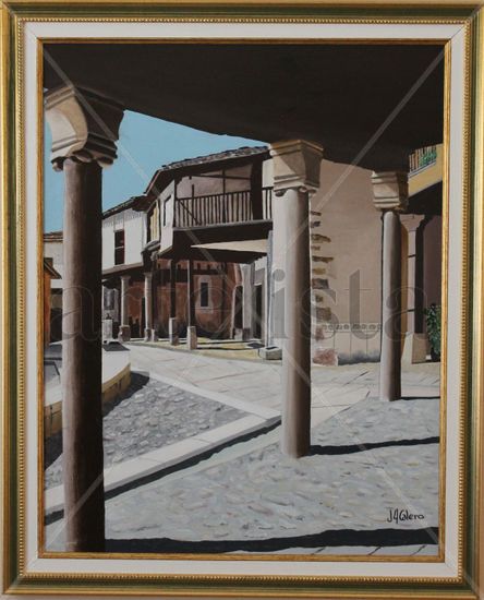 Plaza Mayor de Cuacos de Yuste Oil Panel Others