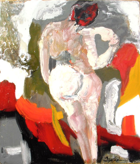 Soñadora Media Mixta Tabla Desnudos