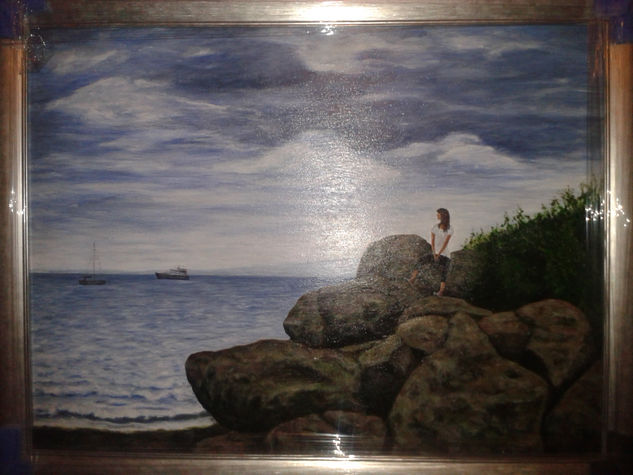 Reflexiones en la costa Oil Canvas Landscaping