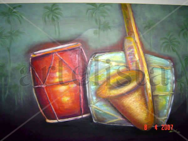 Pedacito de mi tierra Oil Textile Still Life Paintings