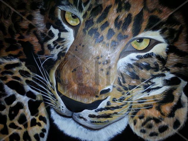 El Jaguar Oil Canvas Animals