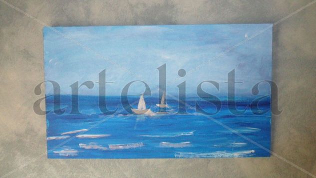 Calma Chicha Acrylic Panel Marine Painting