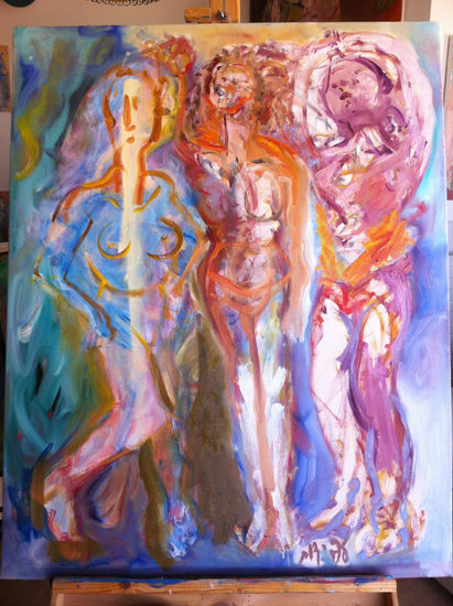 Tres Musas Oil Canvas Nude Paintings