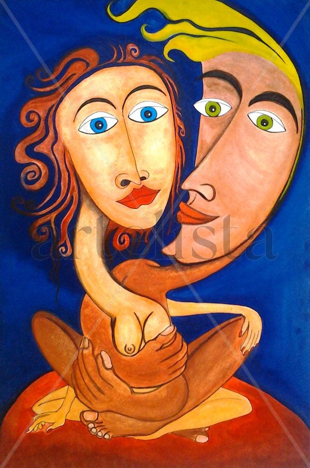 pareja entrelazada