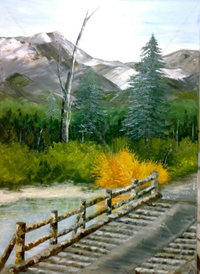 "Arrollo pedregoso" Oil Canvas Landscaping