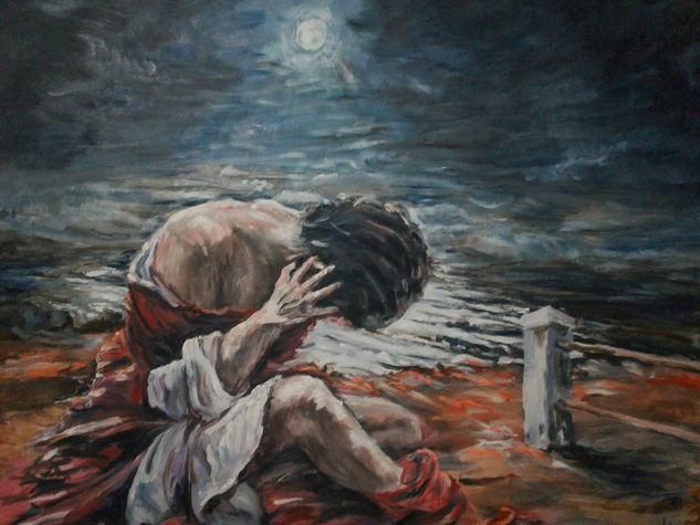 Noche de Recuerdos Oil Canvas Figure Painting