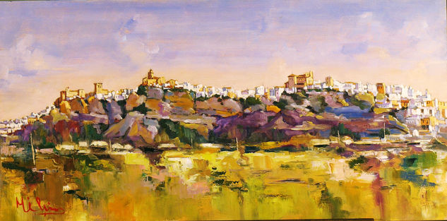 ARCOS DE LA FRONTERA.- PANORAMICA Oil Panel Landscaping