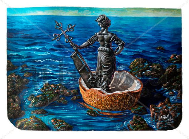 La Giraldilla Acrylic Canvas Marine Painting