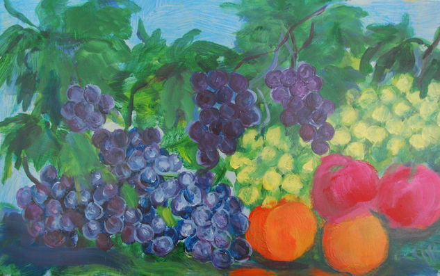 Frutas en vendimia Acrylic Panel Still Life Paintings